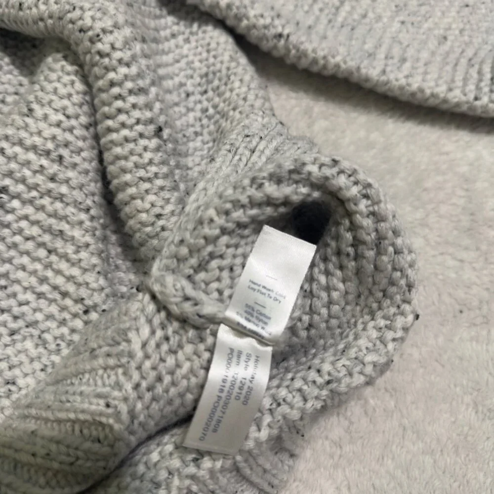 Marine‎ Layer Remi Womens Heather Grey Neps Turtleneck knit Sweater size Small